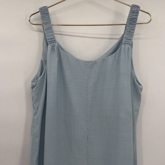 Vince Camuto Plus Chambray Elastic Straps Maxi Dress Women's 1X NWOT - Picture 4 of 11